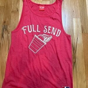 Nelk Boys Full Send Logo‎ Slice Tank Top Men’s Size Medium Blue